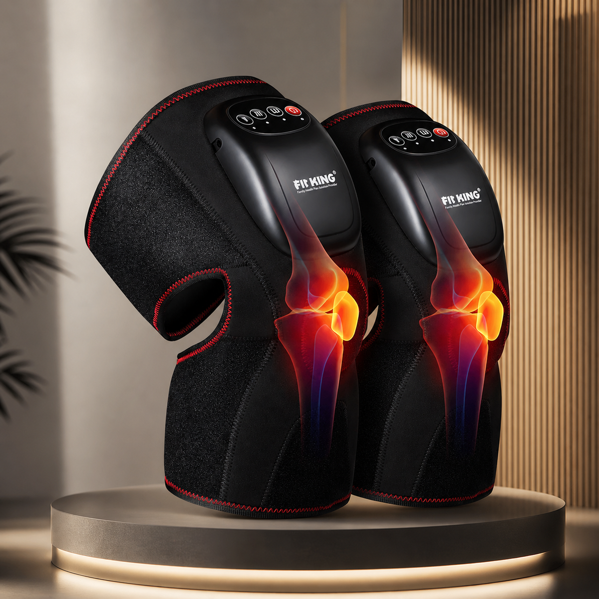 Masajeador de Rodilla FITKING FT-032K | Calor y Compresión