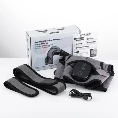 Revolutionary Cordless Heated Shoulder Brace - Ultimate Relief for Rotator Cuff Pain with Adjustable Heat and Vibration