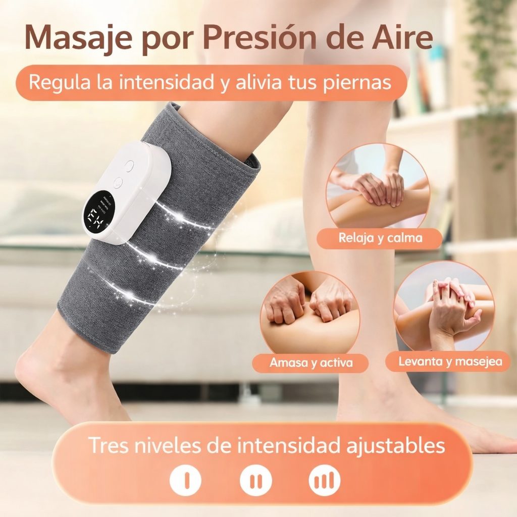 AirFlex Pro – Masajeador de Pantorrillas 360°