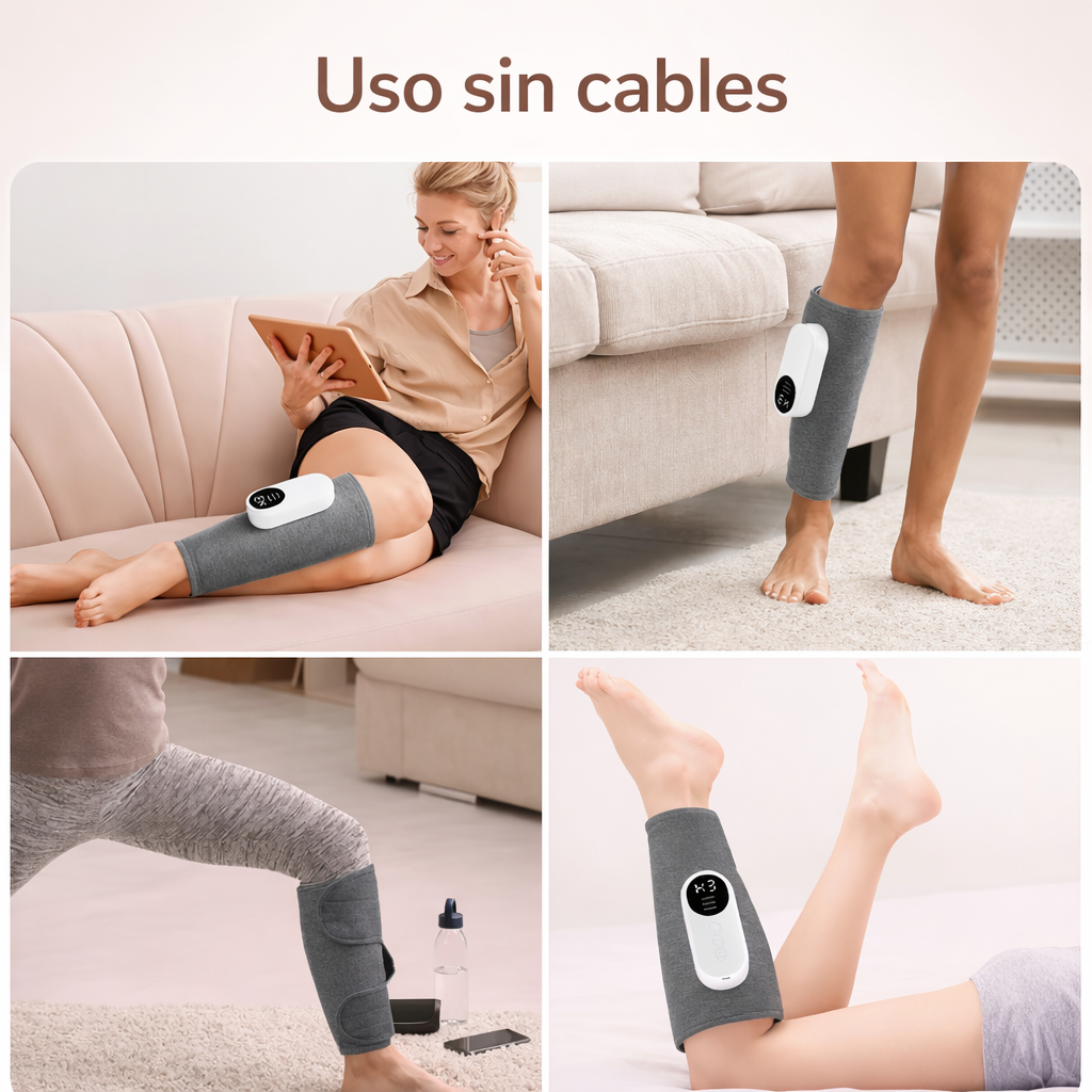 AirFlex Pro – Masajeador de Pantorrillas 360°