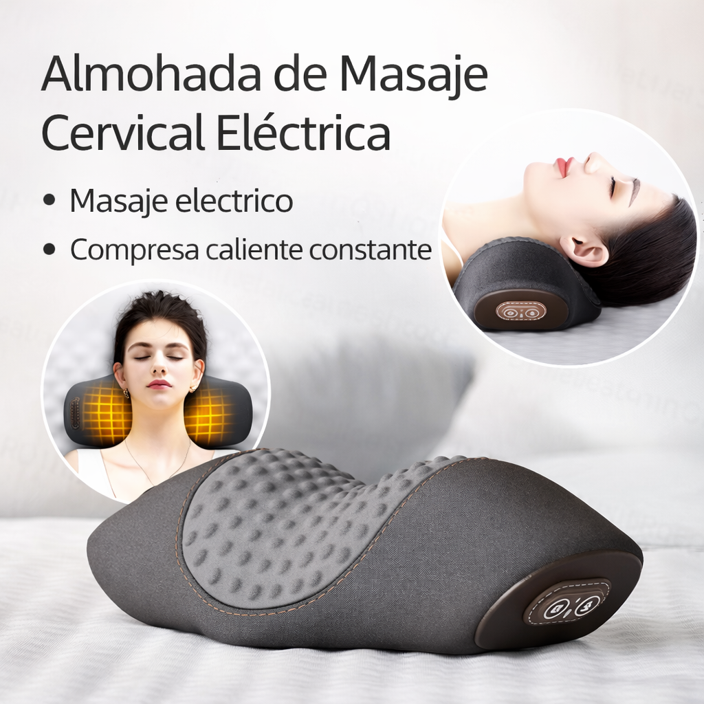 NeckReset Pro – Almohada Cervical con Masaje y Calor