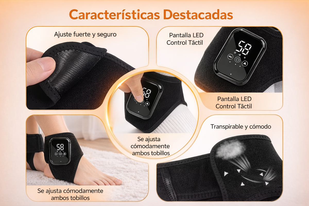 AnkleRelief Pro – Masajeador de Tobillo con Calor