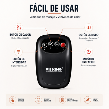 Masajeador de Rodilla FITKING FT-032K | Calor y Compresión