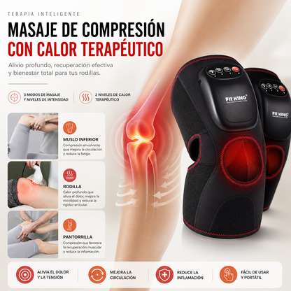 Masajeador de Rodilla FITKING FT-032K | Calor y Compresión