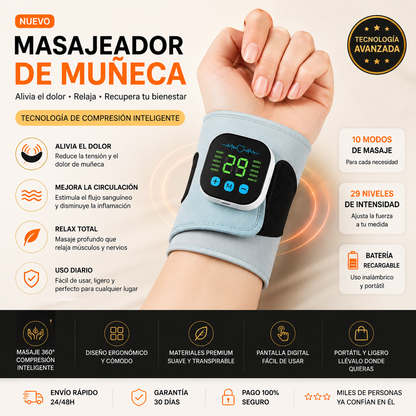 Masajeador Eléctrico Inalámbrico de Muñeca Alivara 