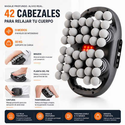 FasciaRelief Pro — Masajeador de Cuerpo Completo 42 Cabezas