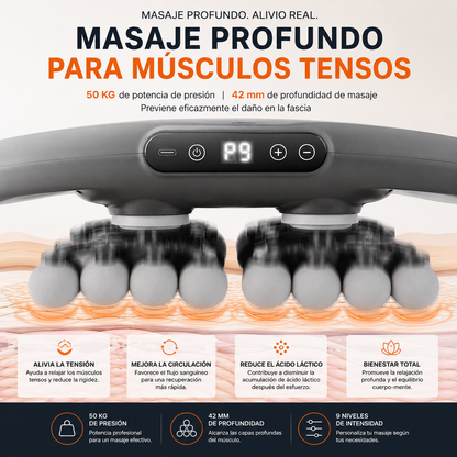 FasciaRelief Pro — Masajeador de Cuerpo Completo 42 Cabezas