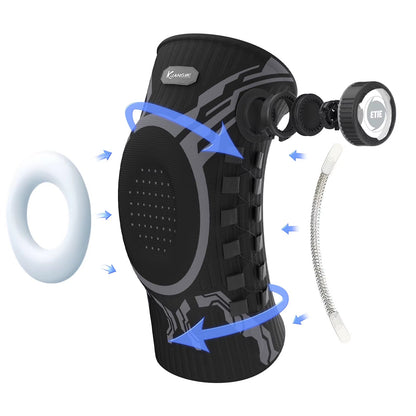 KneeGuard Pro – Rodillera con Ajuste por Perilla y Estabilizadores