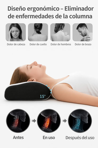 NeckCloud Pro – Almohada Cervical Ergonómica de Espuma Viscoelástica