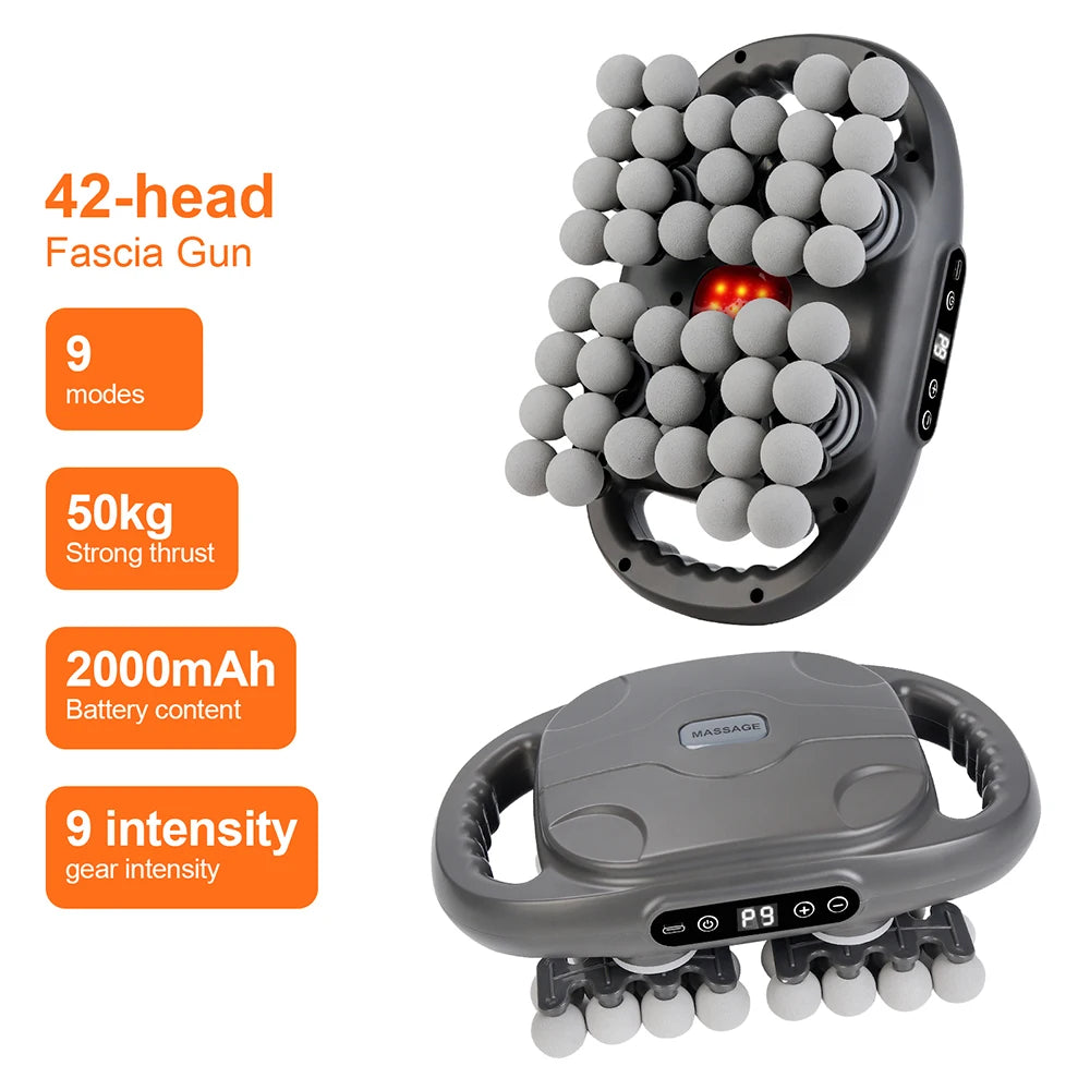 FasciaRelief Pro — Masajeador de Cuerpo Completo 42 Cabezas